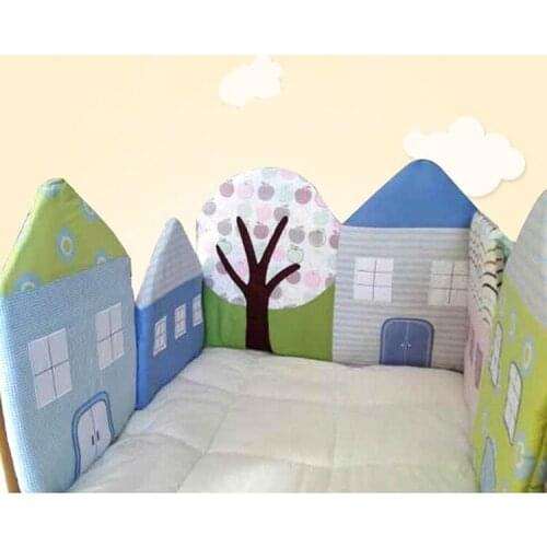 New Style Baby Bed Bumpers Crib Bumper Cotton Boys Girls Baby Infant Bed Around Protector Bumper Baby Cot Nursery Bedding Bumper