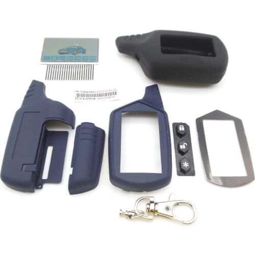 A91 case keychain + lcd display flexible cable + silicone case for Starline A91 lcd remote two way car alarm remote A91