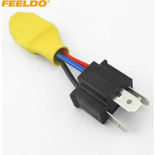 FEELDO 2Pcs Car H4 HID Error Free Warning Canceller Anti-power Leakage Module Load Resistor NO Flickering