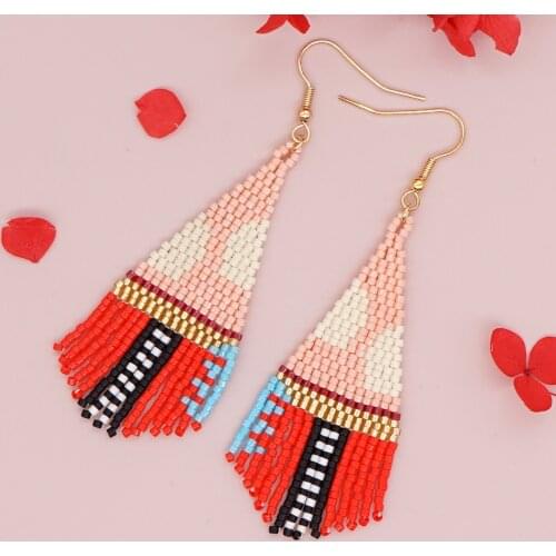 Go2Boho 2020 New Fashion Boho Earrings For Women Japan Miyuki Glass Beads Handmade Woven Earring Drop Pendientes Mujer Gift