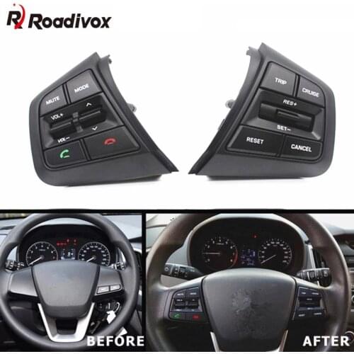 Car Steering Wheel Control Button For Hyundai IX25 1.6L Multifunction Cruise Car Radio GPS Multimedia Navigation Remote Switch