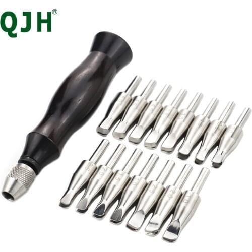 Stainless Steel Edge Creaser, Leather Groove Presser, Twister, Leather Scriber, DIY Leathercraft Handmade Decoration Line Tools