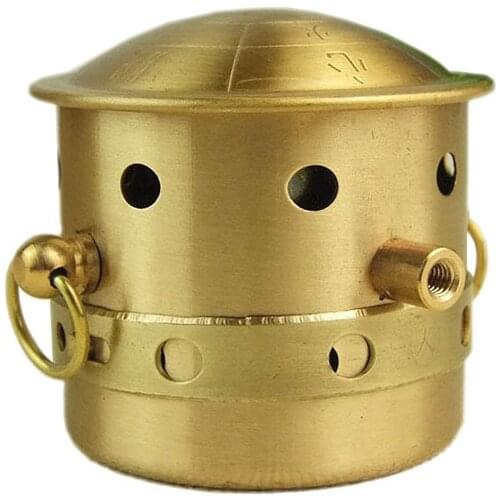 Copper moxibustion tank Moxa box acupuntura Health Ai-chu moxa-moxibustion box Massage gua sha Scrapping