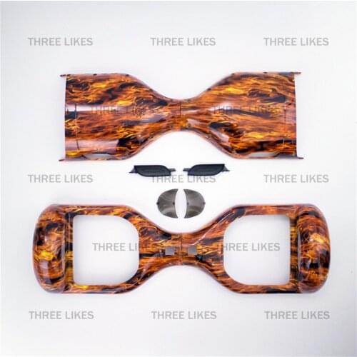 New Replacement Hoverboard Case Shell Cover for Mini 6.5" 2 Wheels Smart Self Balancing Scooter DIY Camo Flame Transfer Printing
