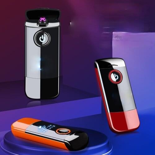 Streamlined Double Arc USB Charging Lighter Cigarette Lighter Smoking Accessories for Weed Cool for Boy Gadgets for Men Briquet