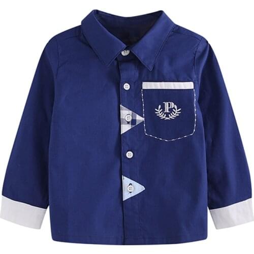Bullpiano Autumn Boys Blouse Shirt Baby Boys Clothes Long Sleeve Kids Tops Tees Shirts Casual Blouse