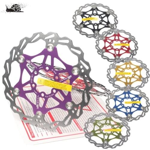 1pcsMountain bike brake rotor Strong heat dissipation floating rotor 160mm 180mm 203mm MTB disc brake pad for bicycle ultralight