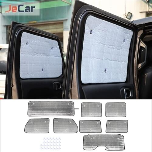 Windshield Sunshade Front Window Shade Sun Visor for Jeep Wrangler JL 2018-2021 4-Door Version Sun Visor Protector