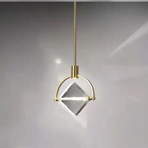 Nordic Crystal Led Pendant Lights Modern Living Room Hanging lamp Crystal Suspension luminaire Designer Art Deco Light Fixtures