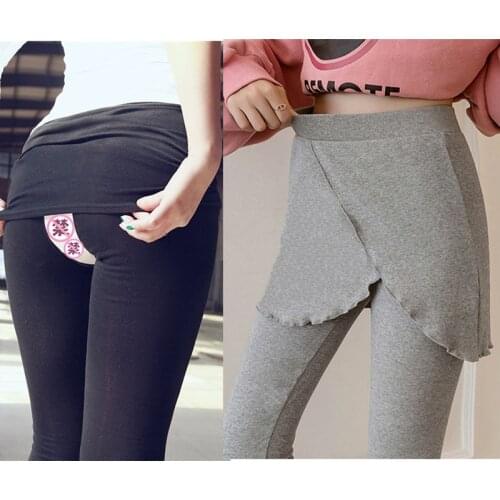 Outdoor Sex Pants Womens Clothes One Piece Skirt Cotton Leggings For Women Hidden Zipper Trousers Female Sexual Pants Outdoors