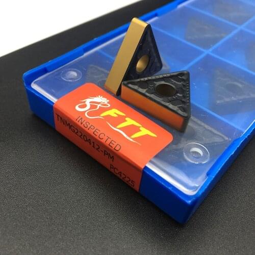 High Quality Lathe Tools 10pcs TNMG220412 PM PC4225 External Turning Tool Carbide Insert High Quality Turning Tools