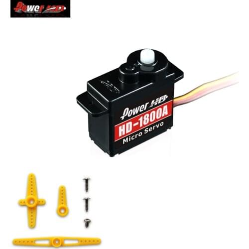Power HD-1800A 1.3KG Torque High Speed Sub-Micro Analog Servo 8g Compatible with FUTABA/JR For Rc Drone