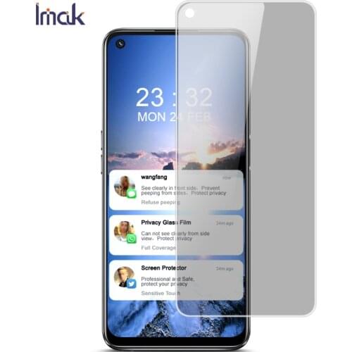 A54 A 74 5G Tempered Glass IMAK Privacy Anti Glare Front Screen for OPPO A54 Tempered Glass OPPO A74 A 54 Film Protect Coverage