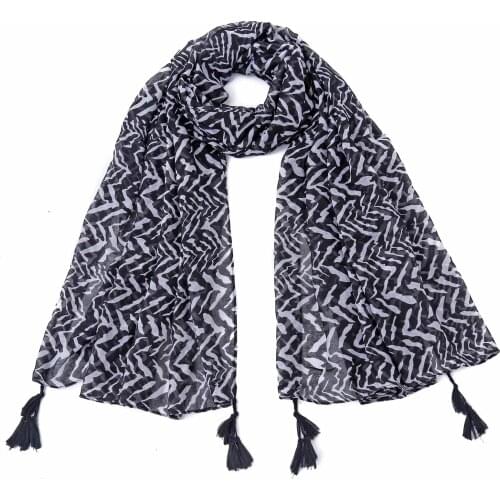 2021 New Geometry Print Tassel Scarves Shawls Long Beautiful Head Wrap Hijab Free Shipping