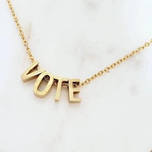 Gold Stainless Steel Chain Custom Letter Pendant Short Necklace Personalized Fashion Accessories Unique Gifts For Women 2021 New