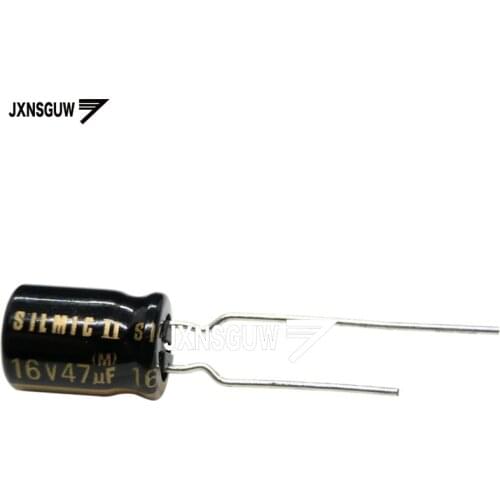 10PCS Original ELNA RFS SILMIC II 16V47UF 8X11.5MM Silk fiber audio electrolytic capacitor SILMICII 47UF 16V 85 degrees 47uf/16v