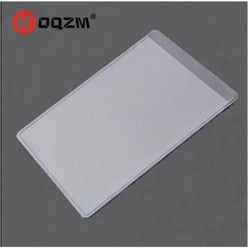 10pcs Plastic Dustproof Clear Credit Card Sleeves Desk Protectors Card Holders Soft Bussiness Card Cover ID Holders 9.6x6cm