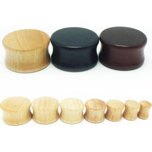 2pcs fashion flesh tunnels ear plugs big gauge piercing ear expanders black brown beige 8mm - 20mm pircing body jewelry for men