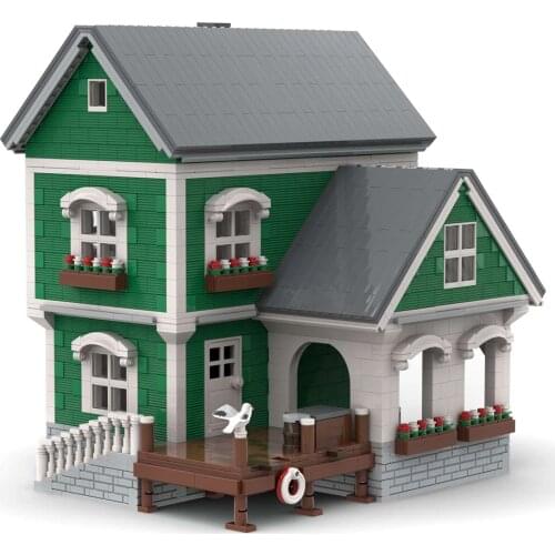 3146Pcs MOC-40967 Dock HouseII Model Kits Compatible with 21310 Fishermans Hut (Licensed and Designed by Jepaz)