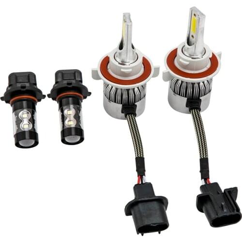 4pcs LED Headlight Lamp Fog Light Lamp Bulbs For Ford F-150 F-250 F-350 2015-2018