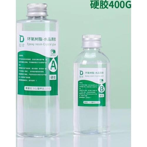400G Epoxy resin AB glue high transparent crystal drop glue quick drying hard glue hand made resin glue