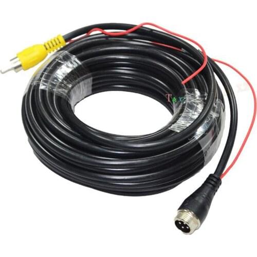 5M -20M Aviation Male to AV Trigger Cable Car Video Lotus to Aviation Adapter Cable Waterproof For CCTV POE IP Camera System