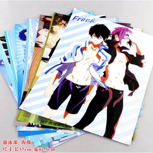 8pcs/set Free! poster Nanase Haruka / Tachibana Makoto / Rin Matsuoka anime posters 42x29cm/57x42cm free shipping