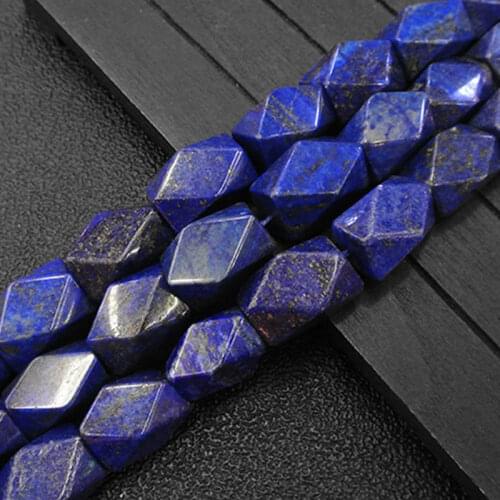 Rectangle Cuboid Lapis Lazuli Beads Natural Stone Beads For Jewelry Making Beads Bracelets For Women 15'' Needlework DIY Beads