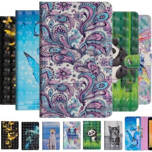 Case for ipad pro 9.7 Case Cartoon 3D Painted Stand with Card Slot Wallet PU Leather Luxury Cartoon Cover for ipad pro 9.7 shell