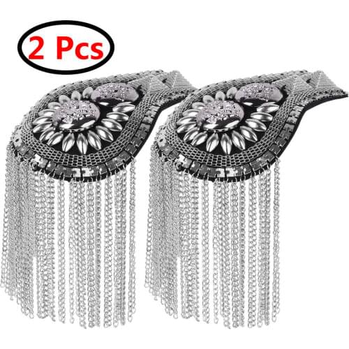 Unisex Handmade Epaulette Vintage Gothic Punk Epaulets Clothing Decor Epaulet Accessories Shoulder Board Badge DIY Jewelry Gift