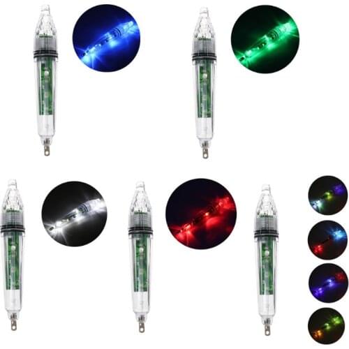 Deep Drop Fishing Light Multi Color Underwater Fish Attracting Indicator Lure LED Fishing Flash Light Bait F2TC