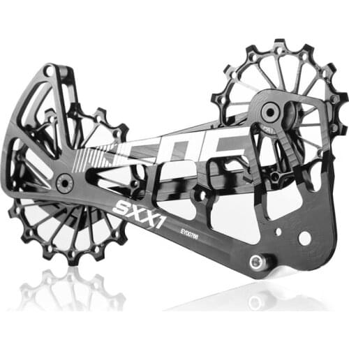 KCNC SXX1 MTB Oversized Pulley Cage For SRAM Eagle XX1 X01/GX/NX rear derailleur Pulley Guide 14T 16T 70G BLACK
