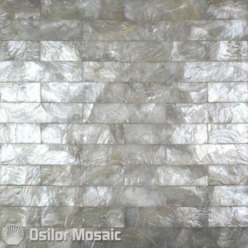Brick pattern 100% capiz shell mother of pearl mosaic tile for living room wall tiles