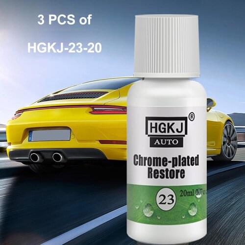 3 PCS of HGKJ-23-20 Car Chrome Refurbishment Agent Car Standard Rust Refining Cleaning Agent Car Chemicals Anti-rust for Cars