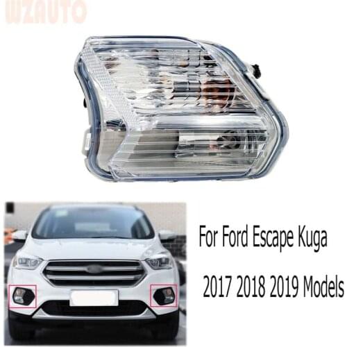WZAUTO LH RH Front Fog/Driving Light Kit Bumper Grille Fog Lamp Fog Light Assy For Ford Escape Kuga 2017 2018 2019 Left Right