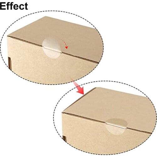 Round transparent sealing sticker PVC clip label sealing tape DIY self-adhesive gift sealing sticker