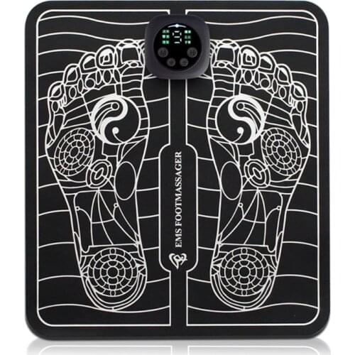 M89F Electric Intelligent EMS Foot Massager Pulse Acupuncture Leg Reshaping Improves Circulation Pain Relief Therapy Mat