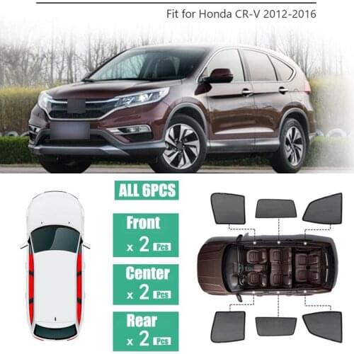 Side Windows Magnetic Sun Shade UV Protection Ray Blocking Mesh Visor Fit For Honda CR-V 2012-2016