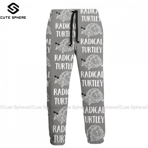 Turtle Sweatpants Cozy Men Joggers Sport Polyester Bulk Casual Pants