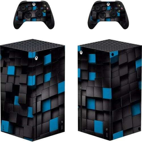 Cube Style Xbox Series X Skin Sticker for Console & 2 Controllers Decal Vinyl Protective Skins Style 1