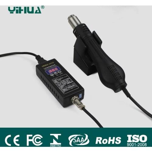 YIHUA Hot air gun PLUG Portable BGA Rework Solder Station Hot Air Blower Heat Gun Demolition of wind guns 220V 110V EU US plug