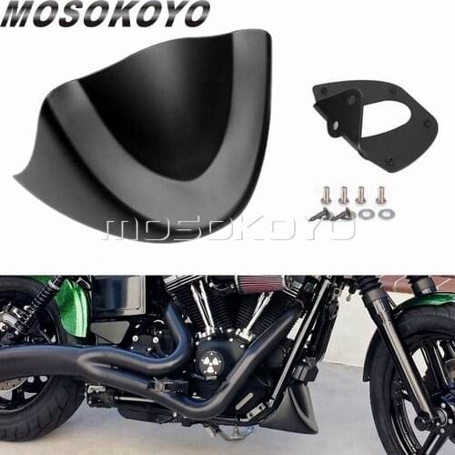 Motorcycle Front Chin Spoiler Air Dam Fairing Cover Mudguard Air Dam Fairing for Harley Dyna Street Bob Fat Bob Wide Glide FXD