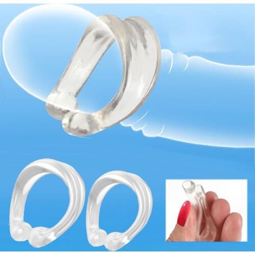 Sex Toys for Men Glans Delay Trainer Tassel Penis Ring Cock Penis Delay Rings Foreskin Resistance Ring Foreskin Correction 2pcs