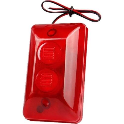 Sound and Light Alarm Anti-theft Device Speaker Flashing Light High Decibel Burst Flashing 1 2v Wired 102