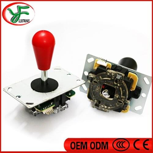 4pcs copy Sanwa joystick 4 /8 way Arcade Fighting Stick with Red /white /black oval top ball