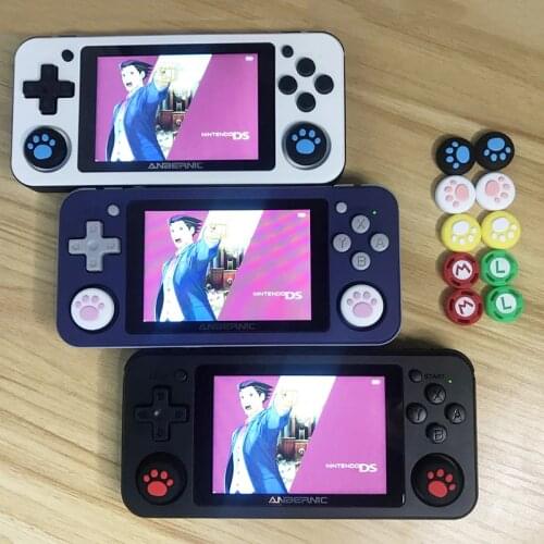 4pcs Cute Cat Paw Claw Thumb Stick Grip Cap Joystick Cover For RG351P RG350 RG350P Thumbstick Case