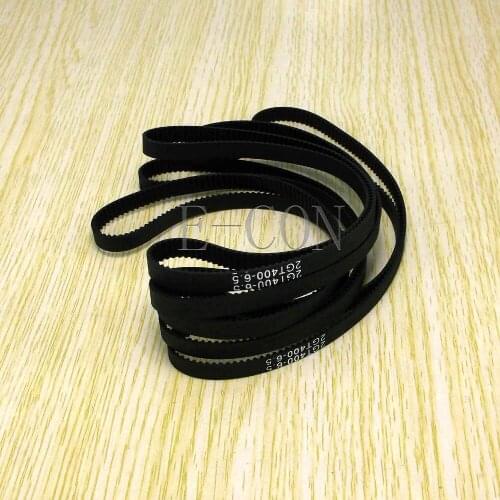 5pcs/lot 400-GT2 loop timing belt width 6mm GT2 belt Rubber Fiberglass inner length 400mm 200 Teeth for 3D Printer