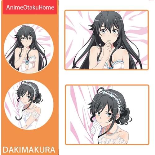 Anime My Teen Romantic Comedy SNAFU Yukinoshita Yukino Isshiki Iroha Throw Pillow Cover Hug Pillowcase Otaku Bedding Dakimakura