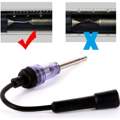 Wooeight 12V Car Ignition Spark Tester Spark Plug Ignition System Coil Engine In Line Auto Diagnostic Test Tester Repair Tool
