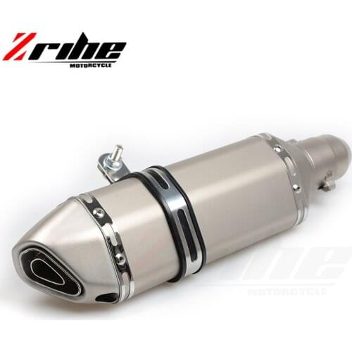 For 51MM universal Modified Motorcycle Exhaust Pipe Muffler R1 R6 CBR YZF CBR125 CB250 CBR250 CB400 CB600